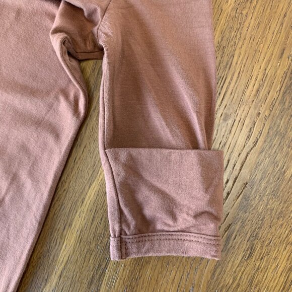 MEBIE BABY 0-3M Brown Infant Knotted Gown 0-3 Bamboo Sleeper Swaddle Nightgown - Picture 4 of 9